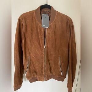 Men’s Suede Bomber Jacket